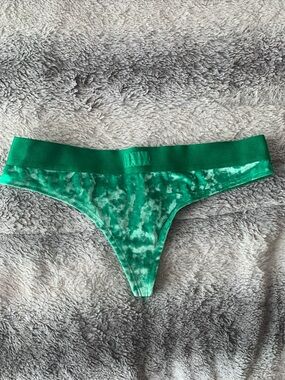 4/$30 PINK Victoria's Secret Emerald Green Thong